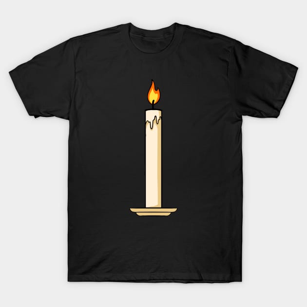 Candle T-Shirt by fromherotozero